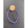 Bracelet en bois violet - idée cadeau - fabriqué à la mainen france - fleur